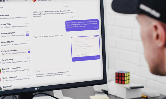 Person outside the chat requesting a screenshot from someone who was part of the conversation