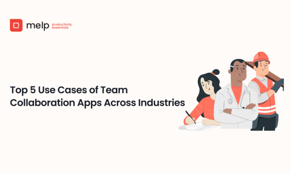 Professionals from multiple fields using team collaboration apps at work