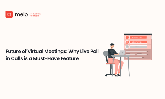 Illustration of virtual meetings using live polls to increase participation and feedback