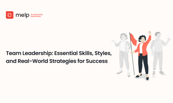 Team leader holding a flag, guiding colleagues with leadership strategies.