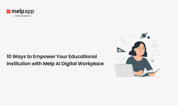 Teacher using Melp AI digital workplace to streamline school communication and management
