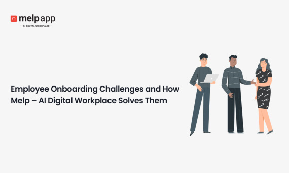 HR team improving employee onboarding with Melp AI digital workplace solutions