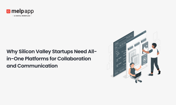 All-in-one collaboration platform illustration used by Silicon Valley startups for team communication