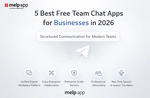 Businesses facing fragmented communication with multiple team chat apps, streamlined using melp app solution